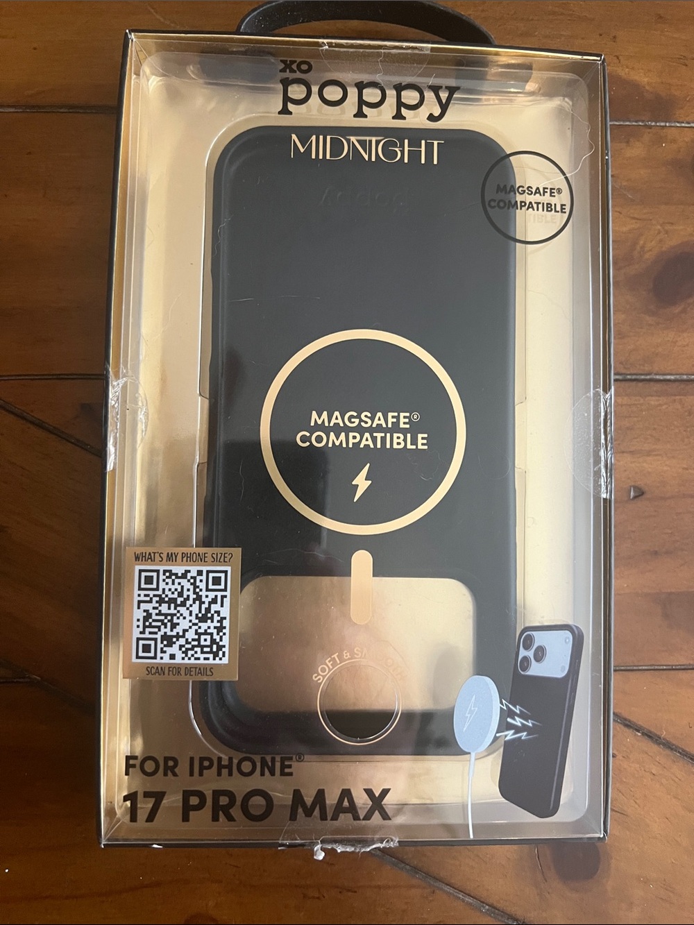 Poppy Midnight MagSafe Compatible Case for iPhone 17 Pro Max - Black